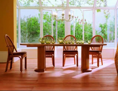 Esszimmer (Garnitur für Esszimmer, Roberti Rattan