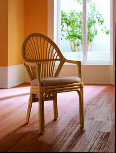 Stuhl mit Armlehnen, Roberti Rattan