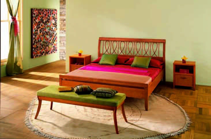 Schlafzimmer (Suite für Schlafzimmer aus Vollholz, Roberti Rattan