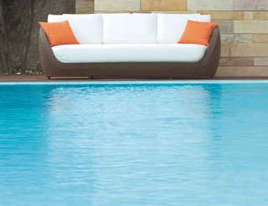 Zweisitzer-Sofa, Roberti Rattan
