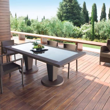 Esszimmer (Garnitur für Esszimmer, Roberti Rattan - Luxuryfurniture MR