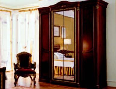 Kleiderschrank mit verspiegelten Einsätzen, San michele
