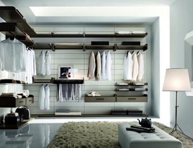Ankleidezimmer-System aus Holz, Zanette