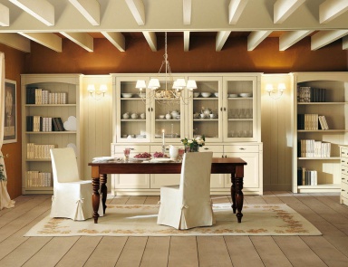 Esszimmer (Garnitur für Esszimmer) Minacciolo (Möbel Esszimmer country, country-Stil)