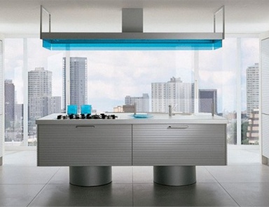 Garnitur für Küche Ecke mit der Insel Habit, Varenna - Luxuryfurniture MR