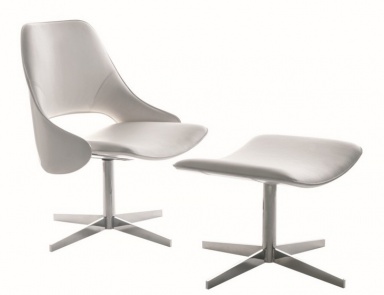 Sessel mit Hocker für die Füße, Tender W - Fasem