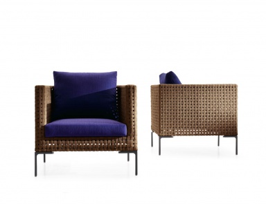 Stuhl mit Metallbeinen, Charles Outdoor Sessel B & B Italia