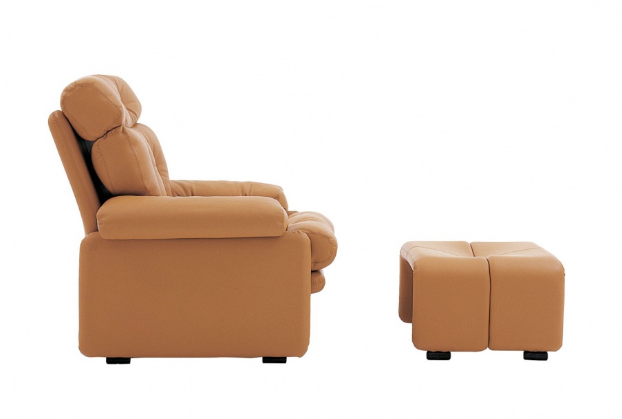 Sessel mit Hocker für die Füße, Coronado - B & B Italia
