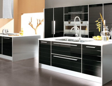 Küche auf einem Rahmen aus Holz Doge, Zaccariotto Cucine