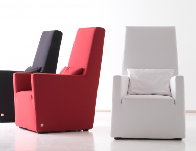 Sessel mit hoher Rückenlehne Bob high, Busnelli