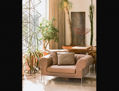 Stuhl mit Metallbeinen Deja Vu Armchair, Busnelli