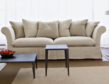 Sofa Zweisitzer mit Rahmen aus Holz Kim, Busnelli