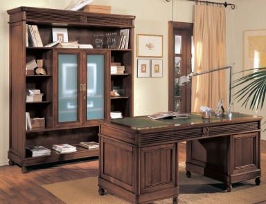 Schrank (Headsets für Büro) BL Mobili (italienische Möbel für die Bibliothek aus Massivholz)