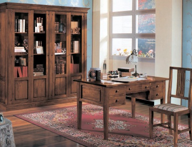 Schrank (Headsets für Büro) BL Mobili (italienische Möbel für die Bibliothek aus Massivholz)