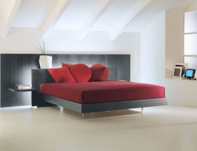 Doppelbett, Lys - Acerbis (Bett mit Beleuchtung)