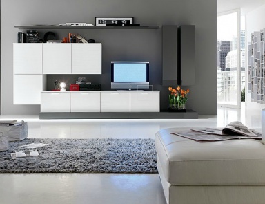 Modulares System mit Platz für TV, Santa Lucia