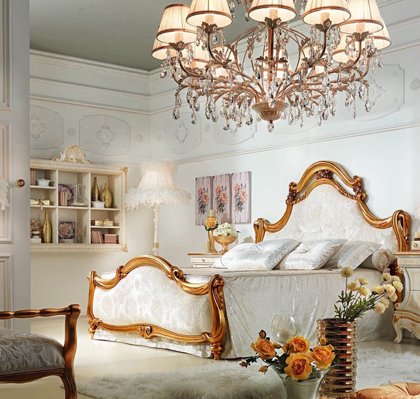 Doppelbett mit hohem Kopfteil, Antonelli Moravio