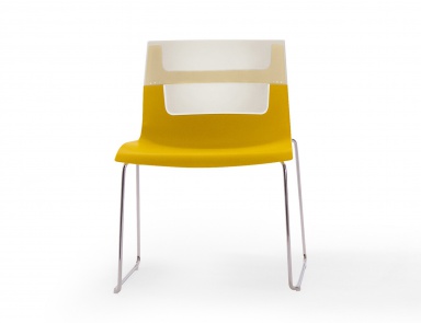 Stuhl auf einem Rahmen aus Metall, Ottochair - B & B Italia