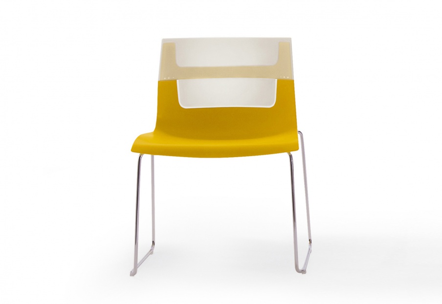 Stuhl auf einem Rahmen aus Metall, Ottochair - B & B Italia