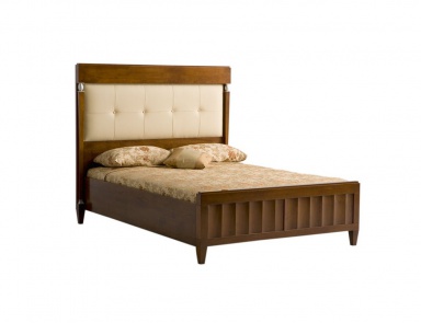 Doppelbett Heritage J. S., Selva (Bett mit gepolstertem Kopfteil)