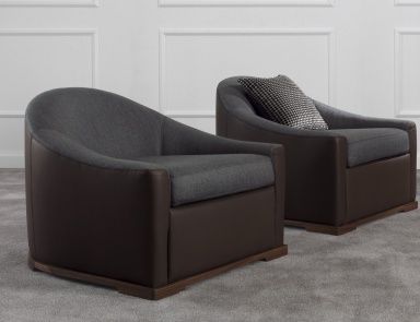 Stuhl mit Gebogenen Rückenlehne, Romeo Armchair - Galimberti Nino