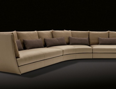 Modulares Sofa aus massivem Fichtenholz Dhow, Giorgetti