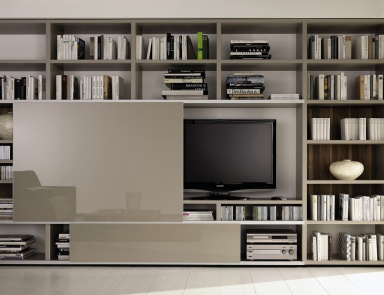 Bücherregal Mega-design tv unit, Hulsta (Möbel für Bibliotheken aus Deutschland)