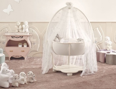 Wiegenlied Himmelbett, Halley (Baby-Bett, Nachttisch, Italien)