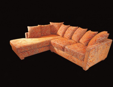 Modular Sofa auf niedrigen Stielen, Wama