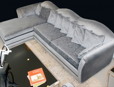 Modulares Sofa mit einem versteckten Frame, Wama