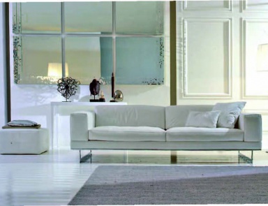 Zweisitzer-Sofa mit Metallbeinen, Valmori