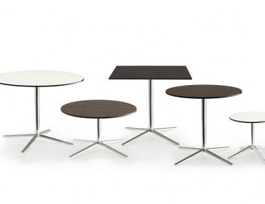 Tisch Couchtisch mit Aluminiumbasis und einer Kunststoff-Arbeitsplatte Cosmos, B&B Italia