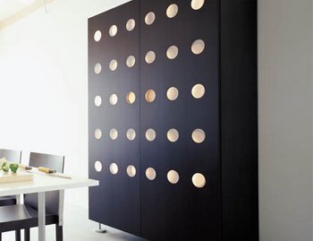 Schrank Moony, Horm (Wand Schrank für das Wohnzimmer und den Flur, Italien)