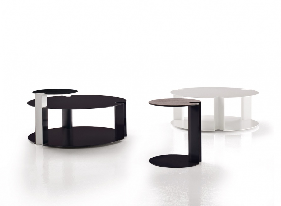 Tisch Couchtisch auf Metallrahmen Nix, B&B Italia