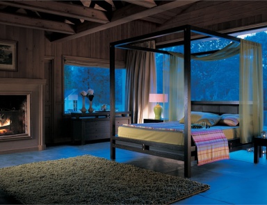 Doppelbett mit Baldachin, Eden - Roche Bobois