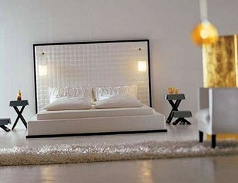 SCILLY Bed LETTO HIGH TRAPUNTATO - LUCE, Orizzonti