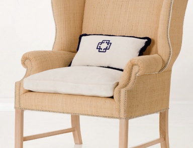 Sessel mit hoher Rückenlehne und Armlehnen, Chelini (die Möbel im Wohnzimmer country, country-Stil)