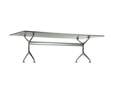 Tisch rechteckig mit Rahmen aus Gussaluminium Frametable, Alias