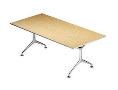 Klapptisch mit Rahmen aus gegossenem Aluminium und einer Platte aus Kunststoff oder Holz Frametable, Alias