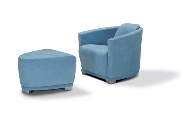 Sessel mit Hocker für die Füße, Jolly - Calia Italia
