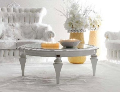 Couchtisch oder Couchtisch mit Rahmen aus Massivholz Tiffany, AltaModa