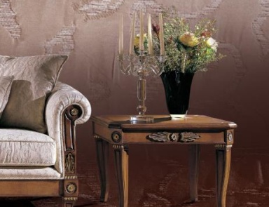 Couchtisch mit Gehäuse aus massivem Holz und Finish aus Silber und Kirsche Furnier Carrol, Angelo Cappellini (Nachttisch)