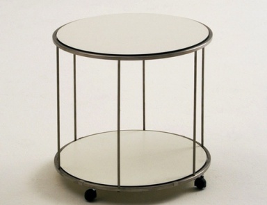 Beistelltisch Couchtisch auf einem Rahmen aus Edelstahl mit der Tischplatte aus Laminat Circus, Bonacina Pierantonio