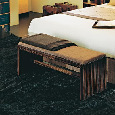 Sitzbank aus Ebenholz, Annibale Colombo