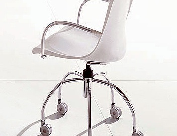 Stuhl auf ein rotierendes Stahlskelett mit Sitzfläche aus Polypropylen G Hydra, Bonaldo (Dreh Sessel)