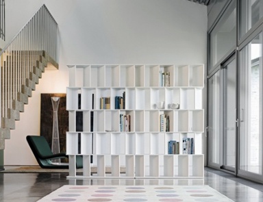 Modulares Regal auf einem Rahmen aus Holz Fun, Bonaldo