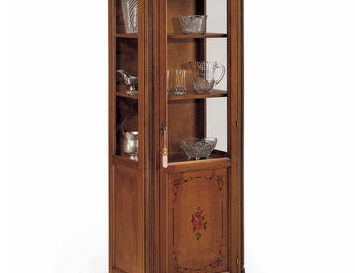 Schaufenster auf einem Rahmen aus Massivholz 2586 / 2587, BTC (Vitrine Sideboard für die Küche, Italien)