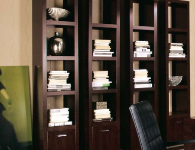 Bibliotheks-Schrank TRUMAN– Mobilidea (Schrank, Kommode für Wohnzimmer, Italien)