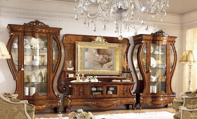 Wohnzimmer mit Rahmen aus Pappelholz oder тюльпанного Holz Napoleone 02, Antonelli Moravio