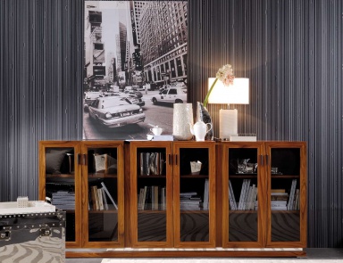 Bibliotheks-Schrank MADISON– Mobilidea (Schrank, Kommode für Wohnzimmer, Italien)